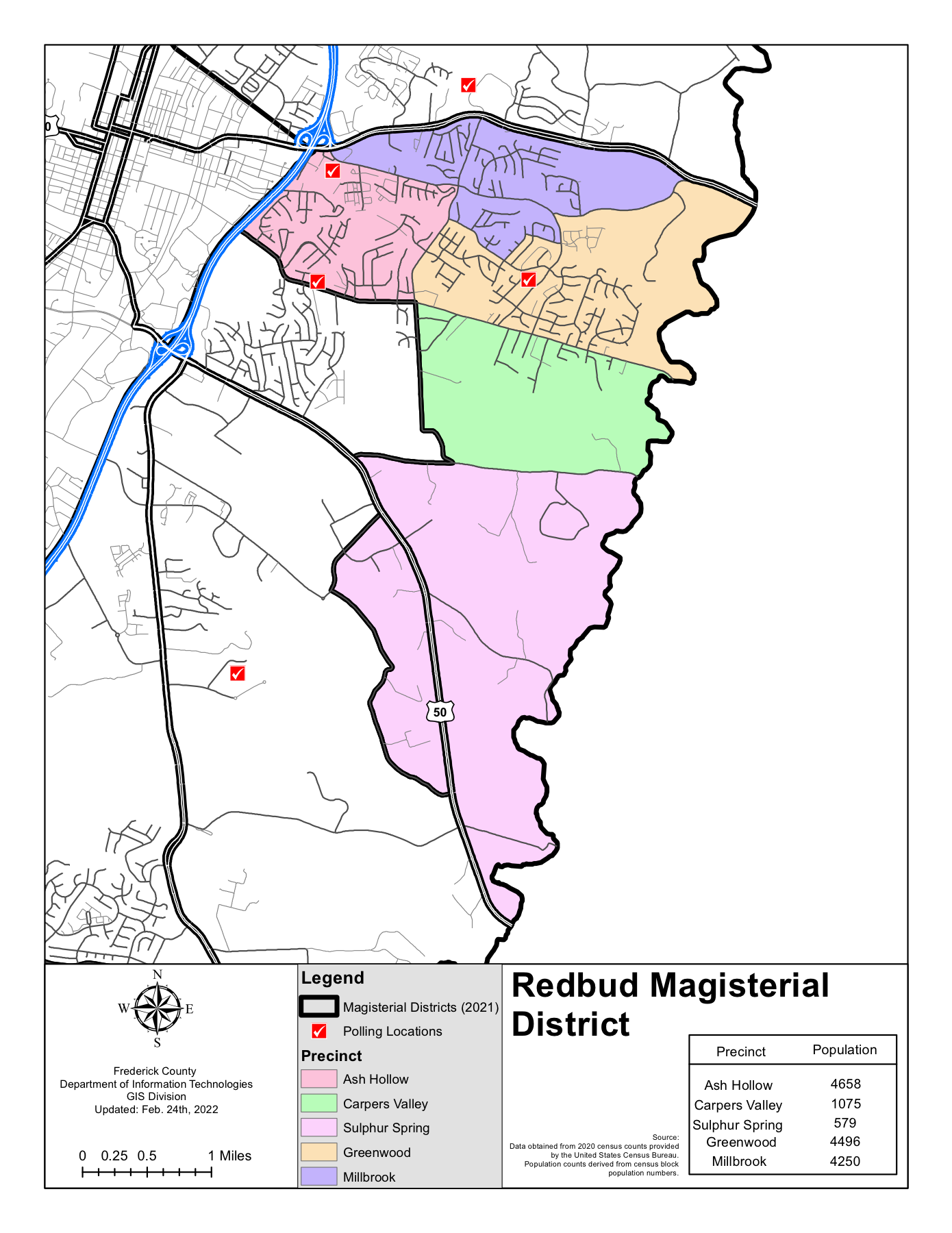 Official Redbud District map